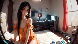 青春双马尾少女
