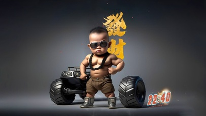 肌肉男孩 4K发财壁纸