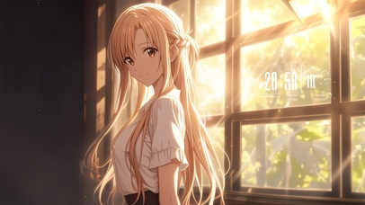 唯美房间窗边少女