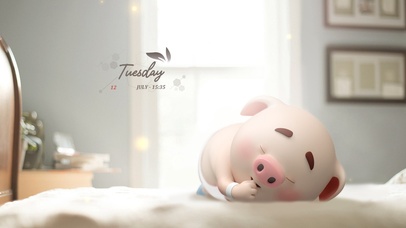 猪小屁-午睡的小屁