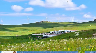 蓝天小镇—【主题桌面】