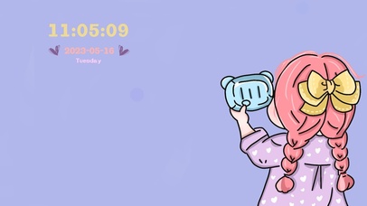 可可爱爱小女孩拍照