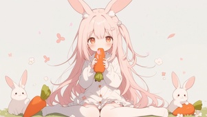 粉色少女