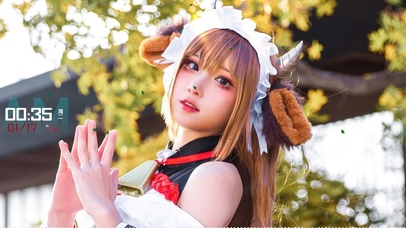 4K甜美可爱女仆