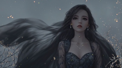 4K唯美古风美女