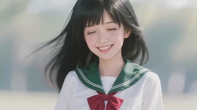 青春活力的女高中生