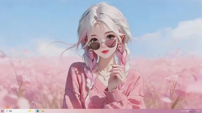 情侣壁纸-风景女孩