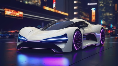 4K都市炫酷跑车