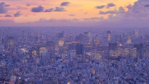 城市晚霞