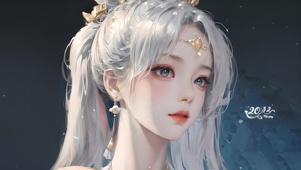 4K古风插画美女