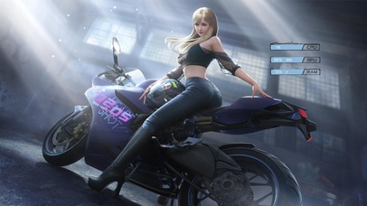 4K性感机车美女