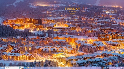 浪漫雪乡主题壁纸