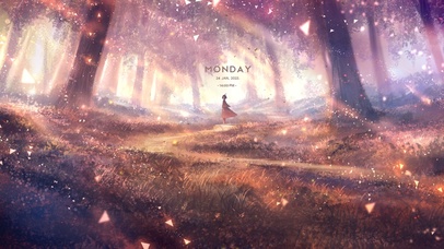 唯美梦幻森林女孩