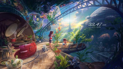 唯美治愈天空之城房间