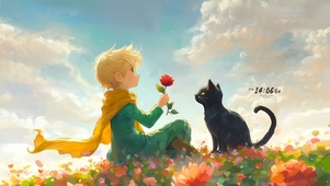 白云下花海少年