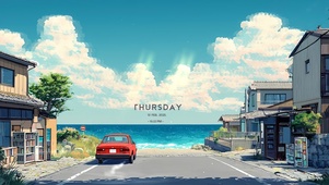 去海边散心