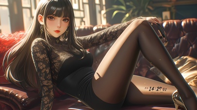 纯欲黑丝长腿美女