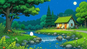护眼乡村河流