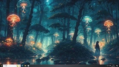 梦幻森林（随视角变化）