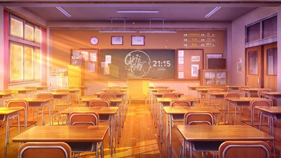 4K唯美黄昏教室