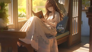 小清新插画女孩