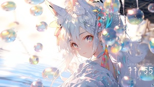 银发兽耳少女