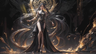 4K,空间感,飞升敦煌少女