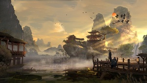古风山水阁楼