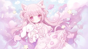 可爱的萌萌少女