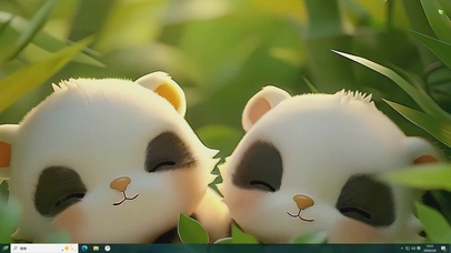 幼崽熊猫桌面主题