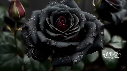 唯美护眼黑玫瑰