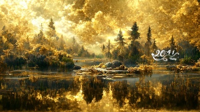 4K唯美治愈金湖仙境