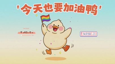 今天也要加油鸭