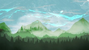 护眼治愈绿景