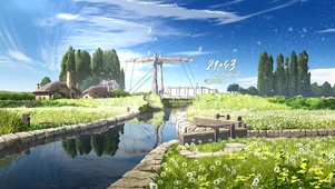 唯美治愈蒲公英小镇