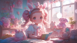 4K 粉色小公主