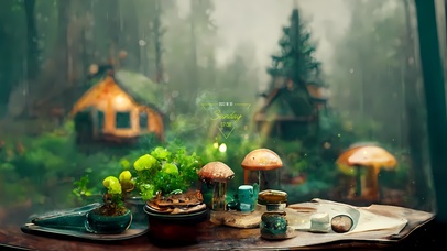 4k温馨雨季森林