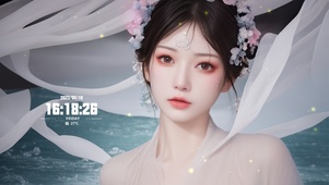 唯美古风秀丽少女