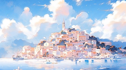 白小狸壁纸-瓦雷纳小镇02