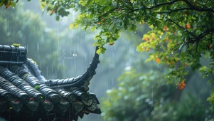 古风护眼绿景