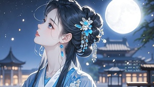 月辉薄雾