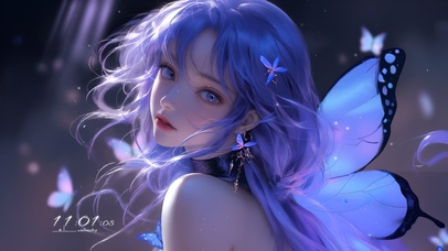 唯美晓梦蝴蝶女