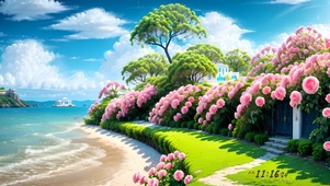玫瑰花海岸