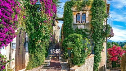 清新温馨鲜花小巷