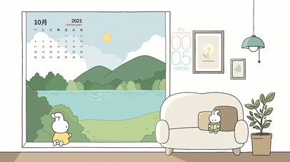 6K萌兔兔居家护眼