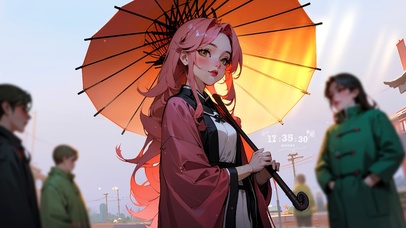 4K古风汉服古装女子