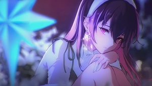 雪花耳坠女孩