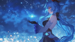 二次元治愈浪漫星空女孩