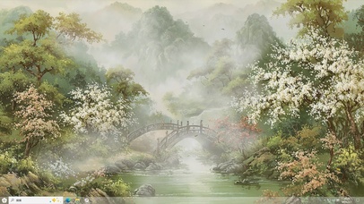 被绿意拥抱的时光-桌面主题