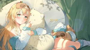 小憩少女